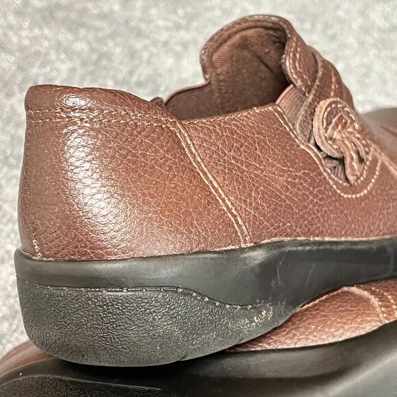 Clarks Cheyn Madi‎ Flats Brown Leather Women Size 6 - Picture 12 of 14